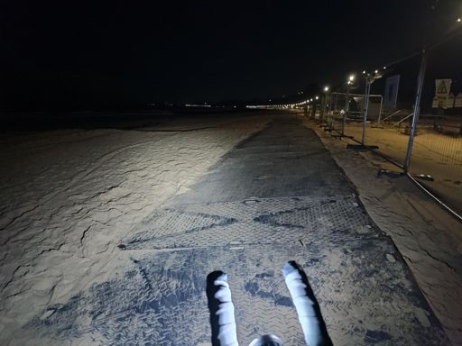 Bournemouth seafront. Seriously sandy.
