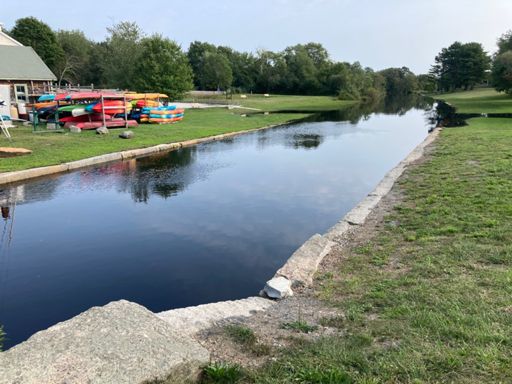 The head of the Westport river. The ride almost went sideways from here north.