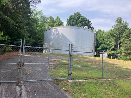 The water tower about 1/4 way up Paris Mountain.  I was on the Surly Straggler and thought I'd ride it to the tower.