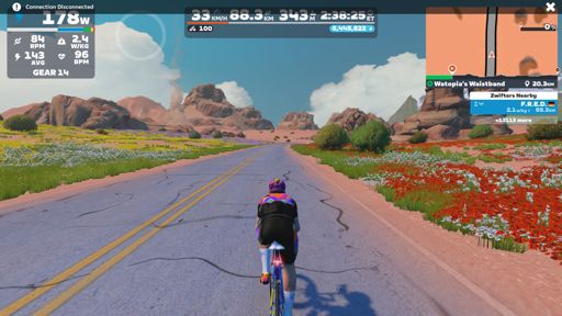 Leere Straßen in der Wüste.