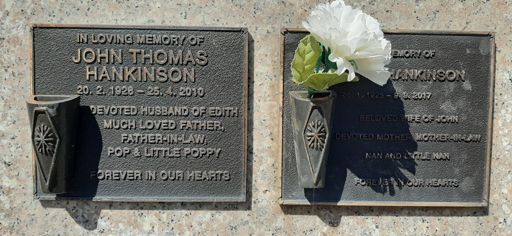 My grandparents resting place in the Scarborough/ Wombarra cemetery