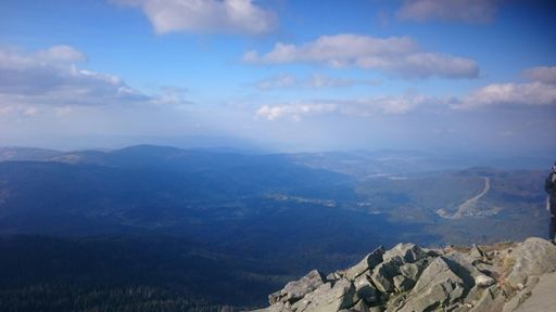 Mosorny Groń - widok z Babiej Góry