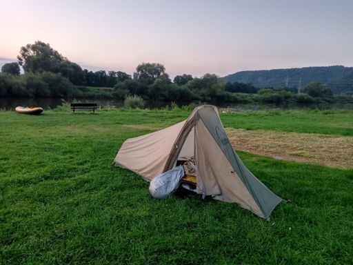 Next morning. Dutch campsite.