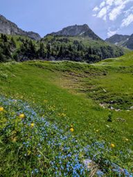Crêtes au dessus du Schwarzsee : Fochsenflue et Chörblispitz