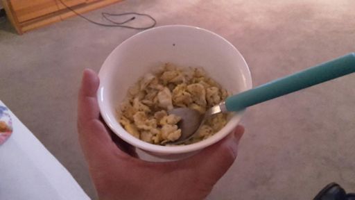 In Magdeburg angekommen hat mir Robin erstmal 2 Eier von glücklichen Hühnern gemacht 😊