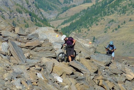 Les derniers mètres du col Vallante