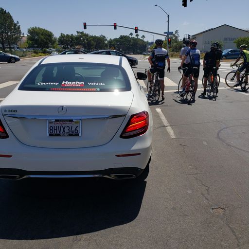 Ironic when the "courtesy" vehicle gives you 3" of space instead of 3'.