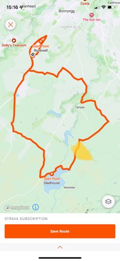 Puddle at the lower end of the yellow blob !