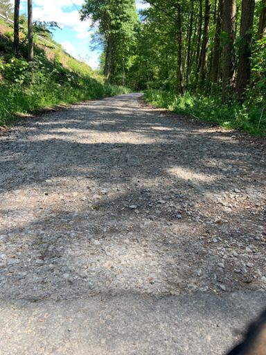 Komoot hier ist geschottert 🙈