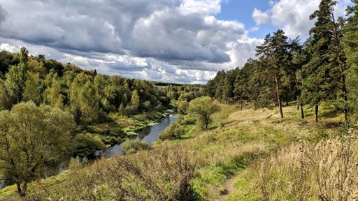Неизменное место вдохновения. Можно сказать, даже место силы.  Сегодня тут несколько художников писали, а справа находится кладбище.