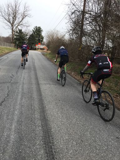 Bill, Matt & Vic grinding away.