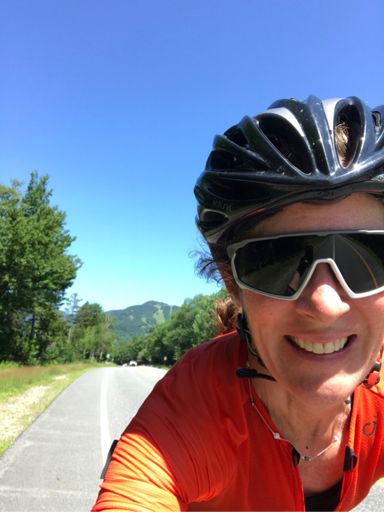 Smugglers Notch in the rearview mirror