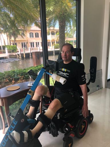 Electrodes on my big muscle groups give me 15 watts (Since I cannot turn the cranks myself)