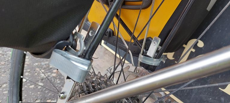 In addition to the clips, Lorraine had also  previously applied duck tape, which, if I had followed suit, may have saved one of my stays subsequently sheering before Edinburgh.