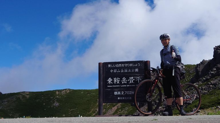 残念ながら今日はお一人様で記念写真。