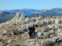Montagne du Cheiron avec ma soeur