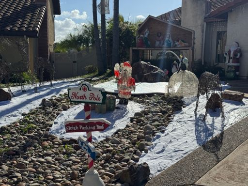 Some elaborate Christmas decorations 