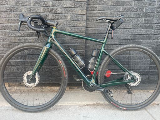 Stiggy - great on the gravel, great on the road, NOT a climbing bike