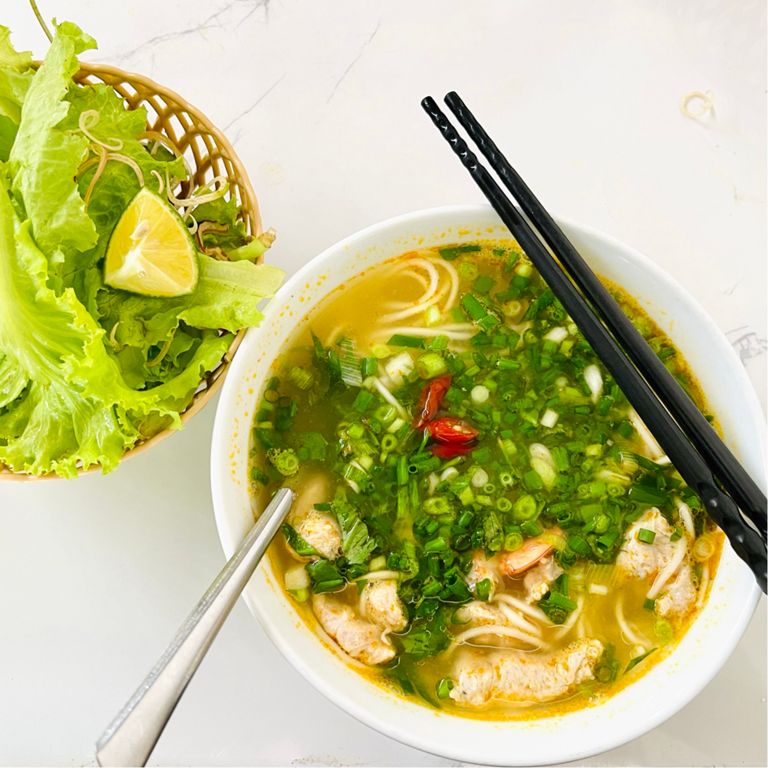 Morning Run then have breakfast Cháo Canh