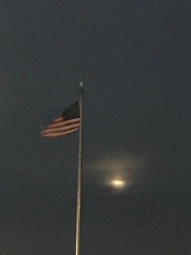 The moon.  Not the sun!!