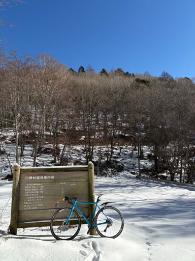 白樺峠は積雪10cm以上