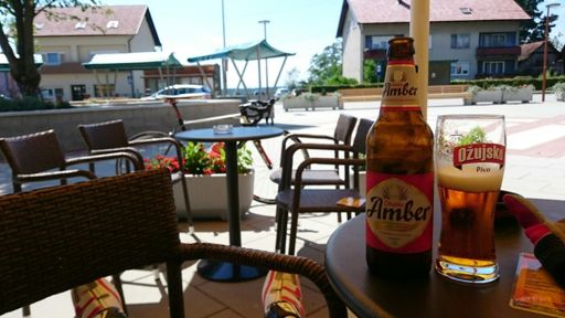 Pao mi šečer na povratku i neka kiselina mi napala noge. Zato sam u Pisarovini morao stat na okrepu.