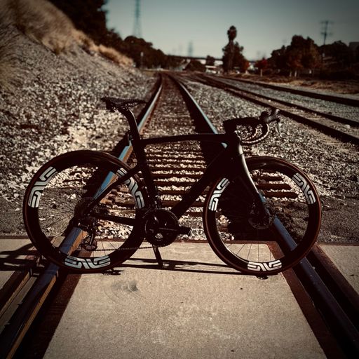 Moments before the bent derailleur hanger