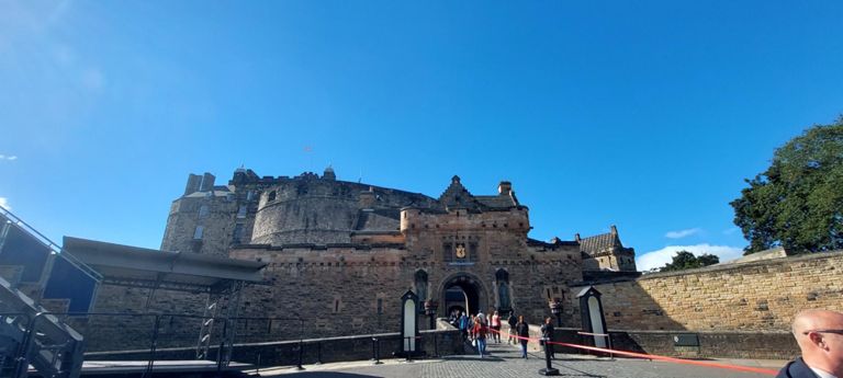 Edinburgh Castle. Book in advance for guaranteed entry. Castle buildings were there in 1093. https://canmore.org.uk/site/52068/edinburgh-castle