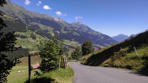 Uitzicht na eerste loodzware klimmetje