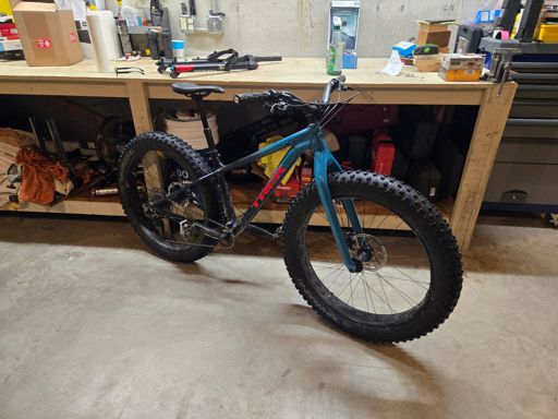 before - old super light carbon fork