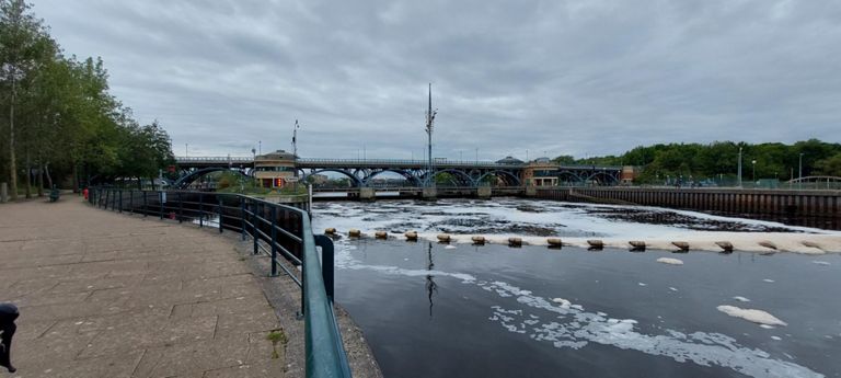 Tees Barrage from the south bank