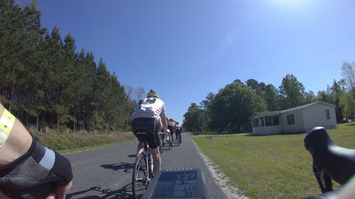The lead group was gradually whittled down.