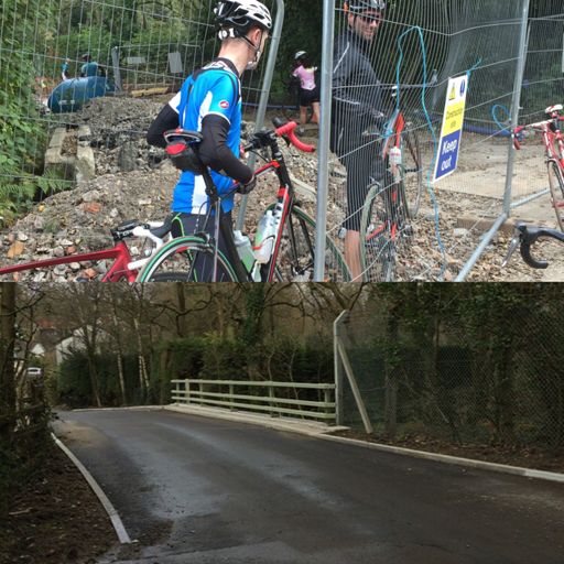 Rhiwsaeson Rd bridge October and today??