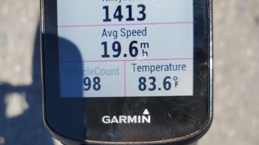 Almost 100 cars. Pretty much all of them on Tucker climb 😝