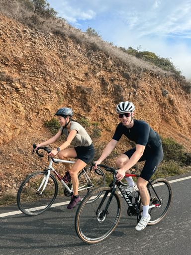 "wait, let me speed up so it doesn't look like im suffering on Zoe's wheel"