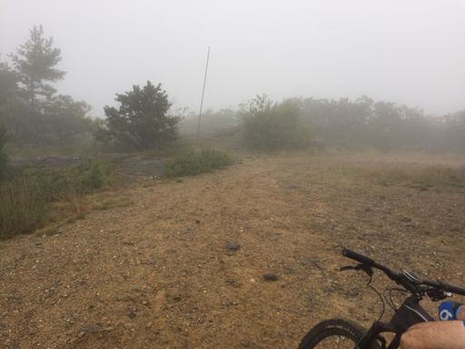 Not much of a view from the top of Fort Mtn today