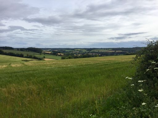 View from the top of Rocky Lane climb