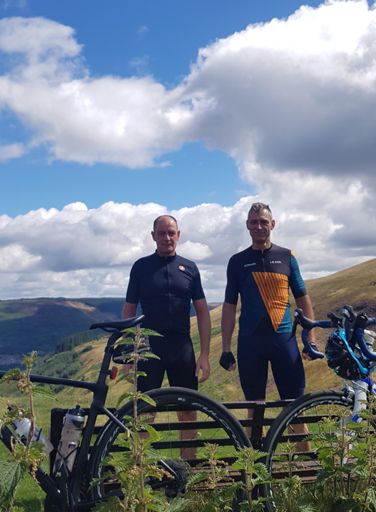 Me and my bro on top of the Bwlch