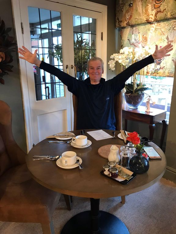 Happy 70th birthday,  Ralph - breakfast table.