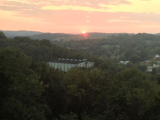 Barrel aging barn at jack daniels.
