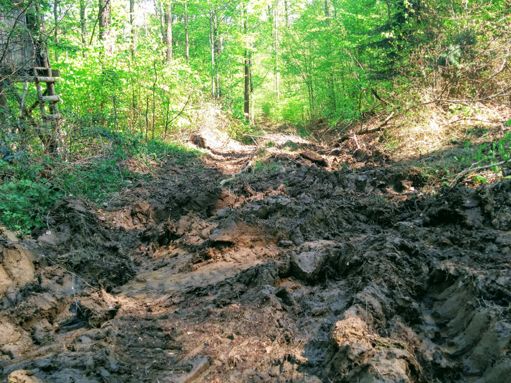 So i took a side road. It was rough