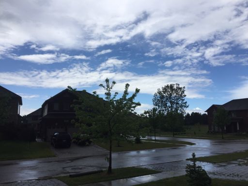 And sunny again when I get home.