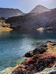 lacs de fenêtre depuis le col saint Bernard