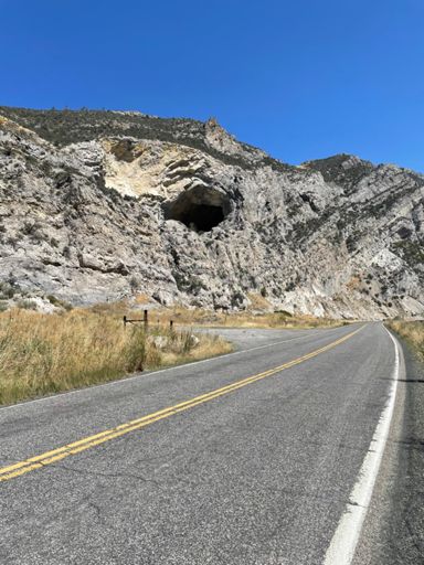 Natural limestone cave.