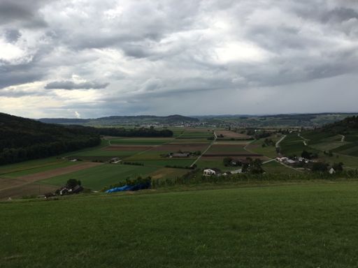 Blick über Bad Osterfingen in den Klettgau