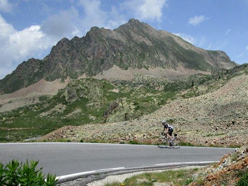 Kurz unterhalb der Passhöhe.