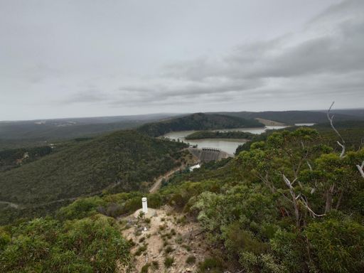 Mount Bold Reservoir from the lookout point. not bad!