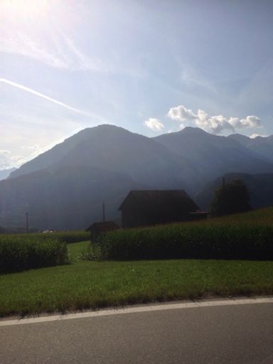 Laatste stukje genieten op de fiets, ook nog eens in de zon...