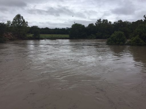 Normans Crossing. Only about 3 ft below the bridge