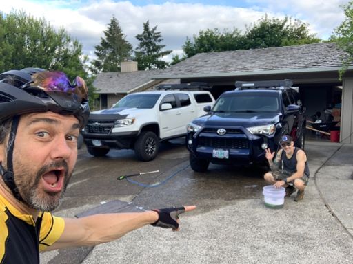 Rode right past Brian!   Good chat.